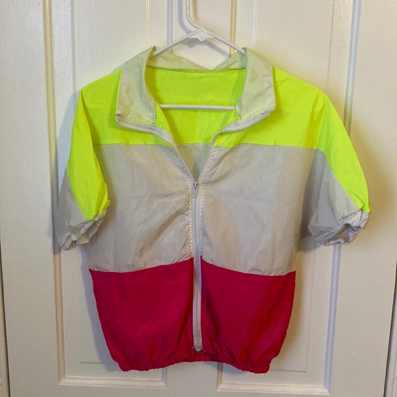 Neon 90’s Parachute Women’s Jacket - Picture 1 of 5